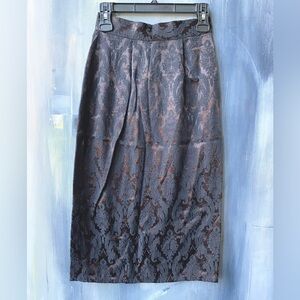 Vintage TOPSHOP Pailey Jacquard High Waist Pencil Skirt Size XS - S